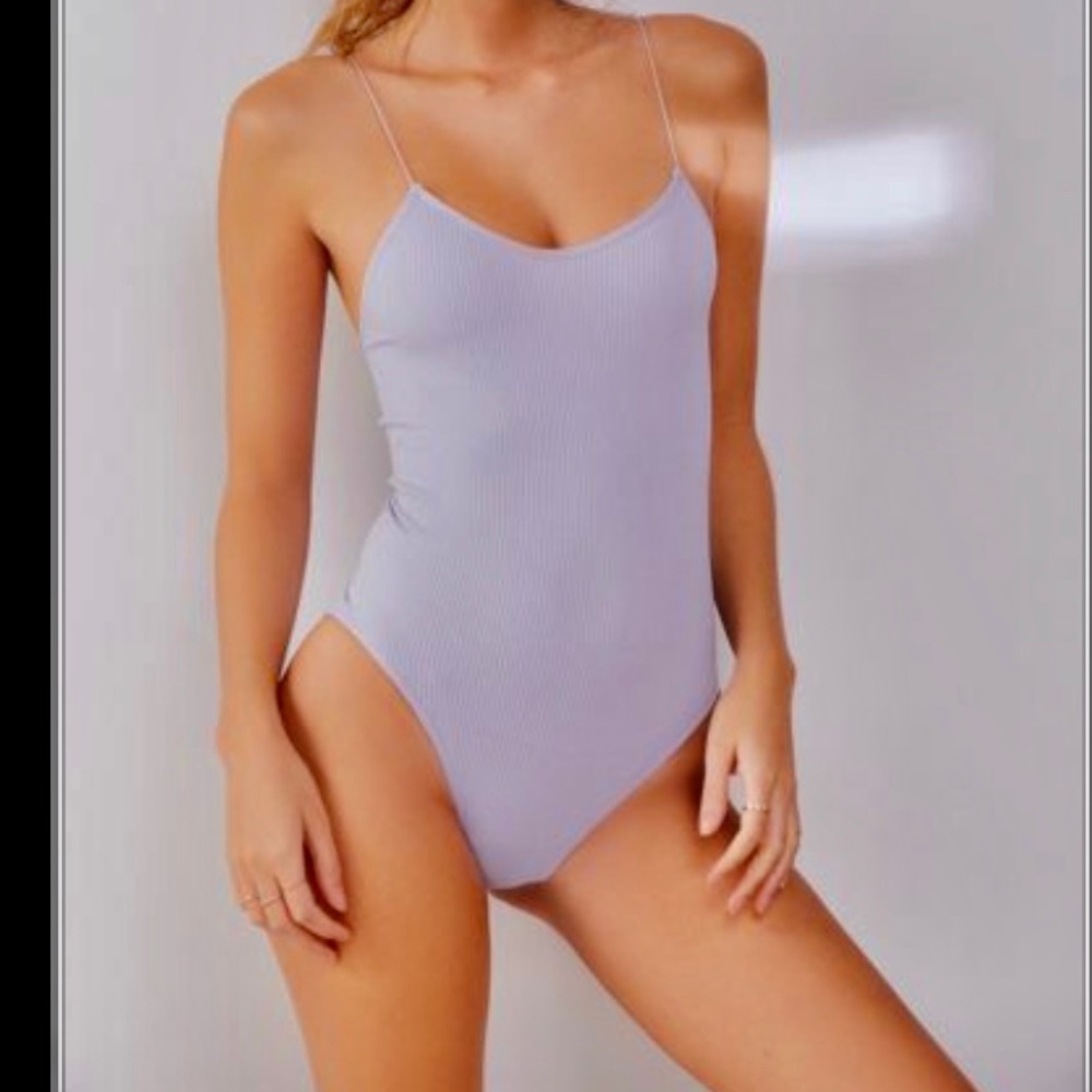 Urban Outfitters lilac ribbed bodysuit size S